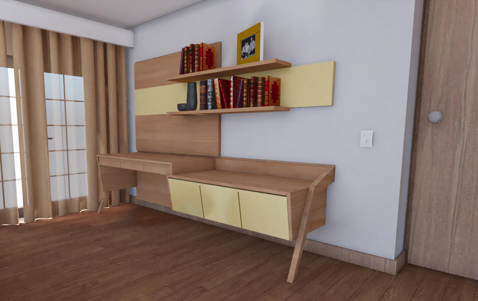 Estudio en habitacion