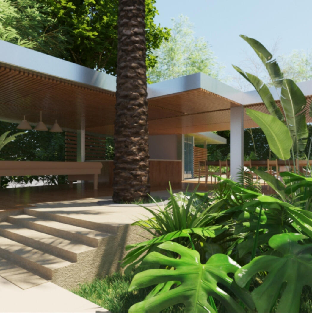 Zona de entretenimiento al aire libre